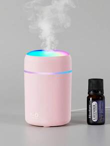 DOVVEE Mini Apple-Style Humidifier, Home Office Air Purifier, Essential Oil Diffuser Humidifier With LED Light - Hồng - Xem 1