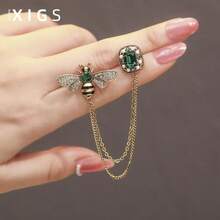 Bee Tassel Brooch Women's High-End Exquisite Suit Sweater Pin Accessories Design Sense Niche Luxury Temperament Corsage - 復古鏈條蜜蜂 - 查看 3
