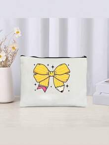 1 Túi đựng đồ trang điểm họa tiết thỏ dễ thương cổ điển một mặt - Thiết kế câu trích dẫn truyền cảm hứng, có thể dùng làm túi đựng mỹ phẩm du lịch dung tích lớn, túi đựng đồ vệ sinh cá nhân có khóa kéo di động. Với họa tiết hoa và màu trắng, đây là túi đựng đồ trang điểm di động có thiết kế truyền cảm hứng và khóa kéo. - Nhiều màu - Xem 11