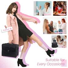 Extra Large Vanity Case Beauty Box Make Up Jewelry Cosmetic Nail Tech Storage - Default - View 8