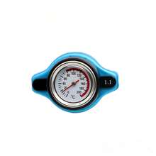 Precision 1.1 Bar Radiator Cap With Built In Temperature Gauge For Vehicles - Blue - View 5