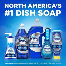 Dawn Ultra Platinum Foam Dishwashing Foam | One-Push Thick Foam For Tough Grease On Pans & Grills | No Sponge Needed & Gentle On Hands | Fresh Rapids Scent For Lazy Kitchen Cleaning | Great For Stocking Stuffers, Christmas & New Year Gifts,10.1/30.9fl Oz - 白色 - 查看 6