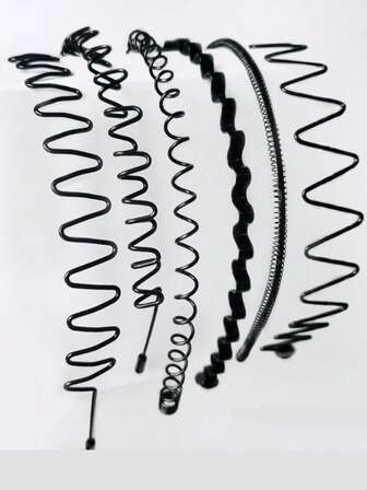 Serre-tête en métal noir, bandeau invisible pour le sport, bandeau de transpiration