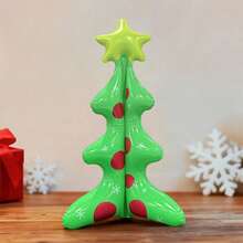 Inflatable Christmas Tree Plastic Self-Standing Balloons For Indoor And Outdoor Decorations Party Supplies Photo Prop - Green - View 3
