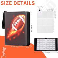 Football Card Binder 4 Pocket - Holds 400 Cards For Collecting - Football001 - View 10
