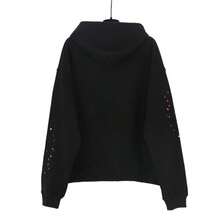 Y2K Spider Hoodie Set For Women Fashion Cobweb Spider Hoodie And Pant Matching Sweat Set Casual Athletic Suit - màu đen - Xem 4