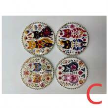 Rabbit Heat Insulation Placemat, European Style Artistic Ceramic Coaster For Home Use