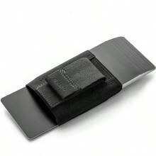 JAIMIE JACOBS Mini Wallet Nano Boy Minimalistic Slim Wallet Thin Credit Card Holder Men Buffalo Leather Black - BuffaloLeatherBlack - View 3