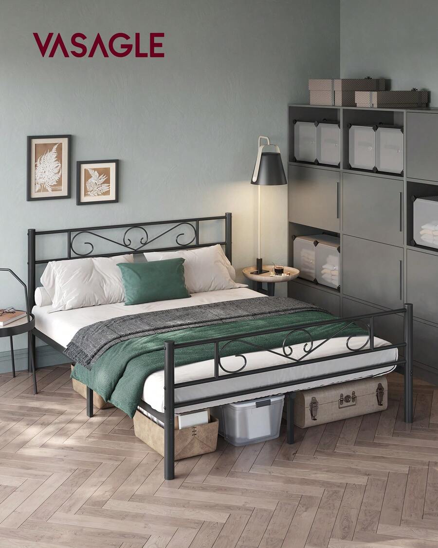 VASAGLE Bed Frames - Black - View 1
