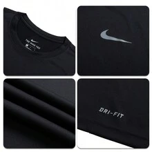 Nike 男款圓領短袖日常休閒服M NK TM LEGEND SS CREW ZTS舒適戶外運動T卹 HF0507-010 - 黑色 - 查看 3