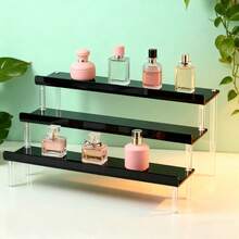 1 pieza Soporte de exhibición de acrílico, Estante de almacenamiento multifuncional para perfumes y postres, Exhibición de figuras y cosméticos, Soporte de decoración para el hogar/tienda/fiesta - Multicolor - Ver 4