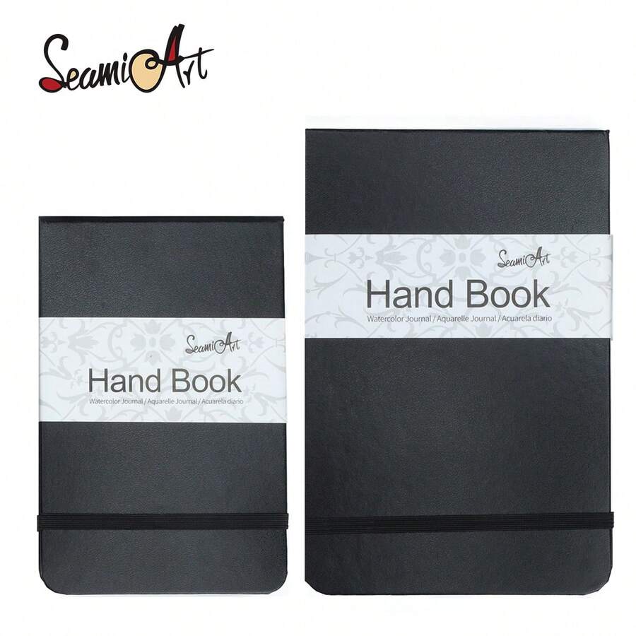 SeamiArt Cuaderno de dibujo para acuarela de 2 tamaños, 300 g/m² de papel, 24 hojas - ninguno - Ver 1