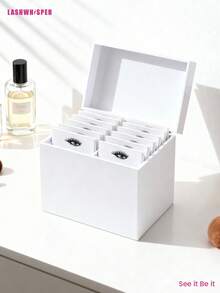 5/10 Layers Acrylic Eyelash Storage Box, Lash Organizer Case With 5/10 Trays, False Eyelash & Glue Holder Display Stand For Makeup & Eyelash Extension - Multicolor - View 21
