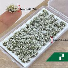 53 pezzi Decorazioni fai-da-te per giardino in miniatura, casa giocattolo, fiori, gruppi di fiori e erba per scenari, materiali per diorama e micro paesaggi realistici, decorazioni floreali per paesaggi e campi, regali per Natale, Ognissanti e compleanni