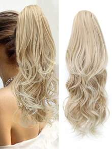 Tóc giả kẹp móng vuốt cho nữ, tóc giả buộc đuôi ngựa, tóc giả buộc đuôi ngựa tổng hợp, tóc giả buộc đuôi ngựa cho nữ, thích hợp sử dụng hàng ngày - Nhiều màu - Xem 12