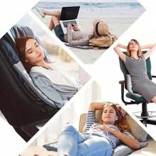 Ergonomic Memory Foam Cervical Pillow With Adjustable Height - 2-Level Neck Support Pillow For Side Back Stomach Sleepers, Removable Washable Cover - Grey - View 6