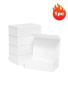 Magnetic One-Piece Folding Gift Box, With Dimensions Of 9 Inches * 6.7 Inches * 2.5 Inches. It Is A Gift Box With A Lid, Magnetic Closure, Rectangular Foldable Design, Suitable For Bridesmaid Proposal Boxes, Weddings, Christmas, Halloween, New Year, Valentine's Day, Birthday Gift Packaging. - Multicolor - View 16