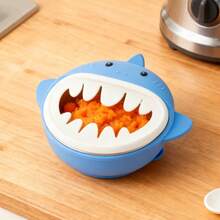 Detachable Silicone Snack Cup With Stainless Steel Lining Snack Container For Toddlers And Kids - Blue - View 3