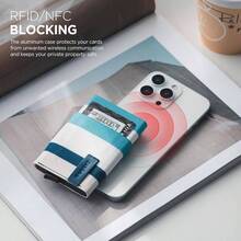 Long Wallets - Blue-white Stripe - View 7