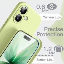 JETech Funda Silicona Magnética para iPhone 17 6.3 Pulgadas Compatible con Sedoso Tacto Suave Carcasa Absorción de Impactos con Protección Lente Cámara Verde - Verde - Ver 6