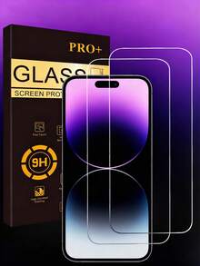 2pcs High Definition High Aluminum Precision Perforated Tempered Glass Screen Protector Compatible With IPhone X/XR/11/12/13/14/Pro/15/15 Pro Max/16/17/17 Pro/17 Pro Max - Two-pack - View 30