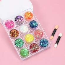 Glitter & Facial Gems - 12pcs-B - 查看 3