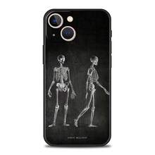 Funda de Teléfono de Lujo con Diseño de Anatomía en Pizarra, Compatible con  13 15 14 12 11 Pro MAX XR X SE XS 7 8 Plus, Funda de Silicona Negra de Protección, Compatible con Funda de  17, Funda de  17 Pro, Funda de  17 Pro Max - a10 - Ver 13