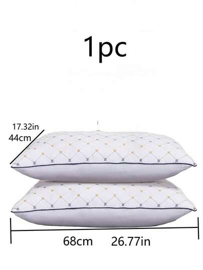 1pc Adult Headboard Pillow Insert, 5-Star Hotel Style Pillow, Starry Design Soft Pillow For Adults, Neck Protection, Suitable For Home, Hotel, Motel, Sleeping. Headboard Pillow, Modern Style, Polyester Fiber, Rectangular Pillow Insert, Suitable For Room, Living Room, Home, Bedroom, Adult Size, Soft, Skin-Friendly, Perfect Christmas Gift.