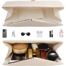 - Monederos de embrague para mujer, brillante sobre bolsa de noche con cadena desmontable - Desnudo/ - Ver 4