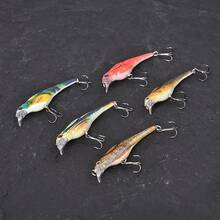 5PCS Floating Jerkbait Minnow Hard Bait Kit Artificial Wobblers For Carp Trolling Swimbait Catfish Topwater Lures Crankbaits Fishing Lures Set - Multicolor - View 2