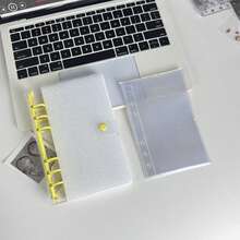Bìa rời A6, Sổ dán hình, Niêm phong, Hộp đựng nhãn dán 3D, Bộ sổ tay PVC 6 vòng, Nhật ký tự làm - Nhiều màu - Xem 16