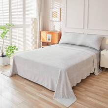 VOGRAC Pyrenees Flannel Winter Sheet Set, Soft Microfiber - Extra Velvety Touch | 90/105/135/150/180 Cm Bed | Elegant And Warm Printed Design, Pyrenees Thermal Sheet Set. Autumn/Winter Fleece Sheets For Single And Double Beds, 3 Pieces, Warm And Soft. Premium Microfiber, Soft Touch. - Xám - Xem 1