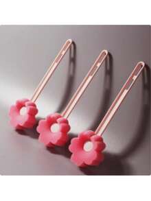 2个粉色花朵刷，海绵擦洗器，用于清洁杯子、瓶子、家居用品 - 粉色 - 查看 1