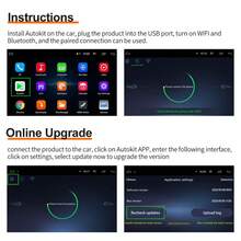 Carlinkit llave electrónica Apple CarPlay inalámbrica USB y sistema operativo Android para coche, llave electrónica para coche, sistema operativo Android, sistema operativo Android, Autokit Mirror Kit,  automática - CCPM cableado - Ver 4