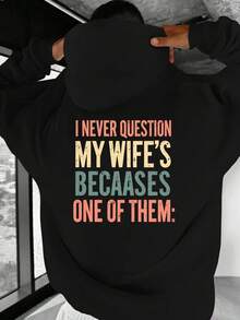 Sudadera con capucha divertida de humor matrimonial para hombres - Eslogan Nunca cuestiones la elección de mi esposa, sudadera holgada, talla, sudadera gris holgada con citas de esposa, ropa de regalo lavable aáquina para esposo, talla, sudadera de salud mental, ropa, sudadera con capucha de talla para mujeres, ropa de mujer, suéter, Halloween, ropa de hombre, ropa de mujer, sudadera con capucha de talla para mujeres, sudadera de salud mental, ropa de mujer de talla, sudadera, sudadera divertida para mujeres, ropa de mujer de talla, ropa de moda, ropa linda, ropa de otoño para mujeres, ropa de mujer, suéter de mujer, ropa de mujer - Negro - Ver 12