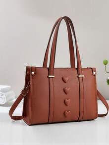 New Stylish Women's Handbag, Classic Elegant Chic Durable Versatile Casual Suitable For All Seasons, Spacious Capacity, Shoulder & Crossbody Carry - Multicolor - View 13