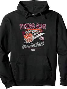 Texas AM Aggies Basketball 2025 March Madness NCAA Pullover Hoodie - 黑色 - 查看 1