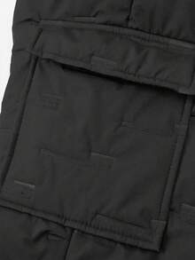 Men's Winter Cargo Pants With Pockets, For Daily Life, Work, Travel, Running, Leisure, Office, Fitness & Outdoor Wear - màu đen - Xem 6