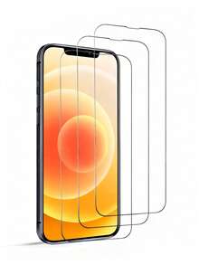 3 件装屏幕保护膜高清钢化玻璃防刮兼容 兼容 Apple 16/16 Plus/16 Pro/16 Pro Max/15/15Plus/15Pro/15Promax 生日、家人、朋友的礼物手机屏幕保护膜、手机配件防水防震防摔防摔防指纹全覆盖 - 無色 - 查看 26