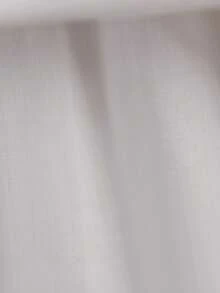 少女纯色无袖仿珍珠露背蝴蝶结优雅花童礼服，适合生日派对、婚礼、正式场合，不含头饰 - 白色 - 查看 11