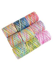 Dây ruy băng giấy raffia nhiều màu sắc, ruy băng gói quà sinh nhật nhiều màu sắc, dây giấy đóng gói, thích hợp để gói quà, trang trí DIY, tiệc tùng, sinh nhật và các dịp khác. - Nhiều màu - Xem 6