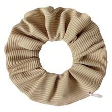 1pc Multifunctional Headband With Hidden Zipper Pocket - Fleece Hair Scrunchie, Minimalist Solid Color Hair Tie With Concealed Storage Pocket, Soft Striped Knit Fabric Hair Band, Durable Elastic, Hidden Pocket Headband, Suitable For Storing Keys, Cash, Lipstick And Other Small Items, Multipurpose Storage Bag, Travel Essential - Multicolor - View 11