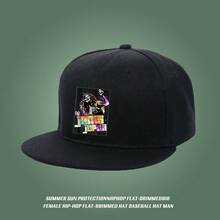 Black bag, Johnny's Japan design, fashion, headwear, cap haphop baseball cap flat bill cap breathable Baseball cap unisex snapback retro duck cap large head around low cap visual snapback cap duckville cap low cap graphic print baseball cap snapback cap small head around ball cap sports fashionable - ブラック - チェックする 2
