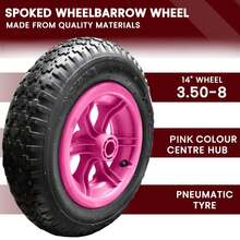 Replement Pink Wheelbarrow Body And Spoked Wheel 110L Barrow Tray - Multicolor - View 5