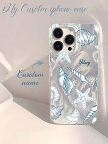 Ốp điện thoại DIY hình hoa và vỏ sò theo yêu cầu, thiết kế độc đáo với tên và chữ cái cá nhân hóa, tương thích với các dòng điện thoại Apple 17, 16, 15, 14, 13, 12, 11, 17 Pro Max, 17 Air, S25, S23, S22, S24 Ultra, A17, A07, A16, A15, Redmi, OPPO, v.v. Chất liệu TPU chống sốc, chống bám vân tay, phủ toàn diện, món quà lý tưởng cho cá nhân, người yêu, Halloween, Giáng sinh, Năm mới, Ngày của Mẹ, Ngày của Cha, gia đình, bạn bè, người thân, sinh nhật, kỷ niệm. - Bạc - Xem 2