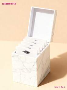 5/10 Layers Acrylic Eyelash Storage Box, Lash Organizer Case With 5/10 Trays, False Eyelash & Glue Holder Display Stand For Makeup & Eyelash Extension - Multicolor - View 14