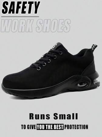 Men's Lightweight Work Safety Sneakers Shoes Anti-Puncture Anti-Slip Steel Toe Sneakers Breathable EVA Sole Industrial Construction For Women's Sports Hiking,Construction Site,Climbing,Gardening,Warehouse,Daily Repairs Work Trainer Safety Trainer