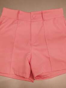 Women's Premium Tailored High-Waisted Shorts - Hồng - Xem 2