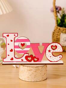 1 pezzo Ornamento da scrivania a forma di cuore per San Valentino, decorazione da scrivania rosa adatta per vassoi, decorazione per la casa, decorazione per San Valentino, allestimento dell'atmosfera di San Valentino a casa. - Multicolore - Visualizzare 12