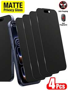 Yezodawee 4pcs Matte Screen Protector Set, Fit For IPhone 17 Pro Max 6.9 Inch, Matte Surface, Includes 2pcs Camera Lens Film, L-Shaped, Anti-Glare, Smooth Touch, Silky Soft, Compatible With IPhone 16 Pro Max/16 Plus/15 Pro Max/14/13/12/11/XR/X/XS/7/8